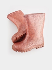 Rose Gold Pink Glitter Wellies - Image 5 of 5