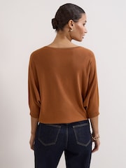 Phase Eight Brown Cristine Knit Jumper - Image 2 of 7