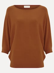 Phase Eight Brown Cristine Knit Jumper - Image 7 of 7