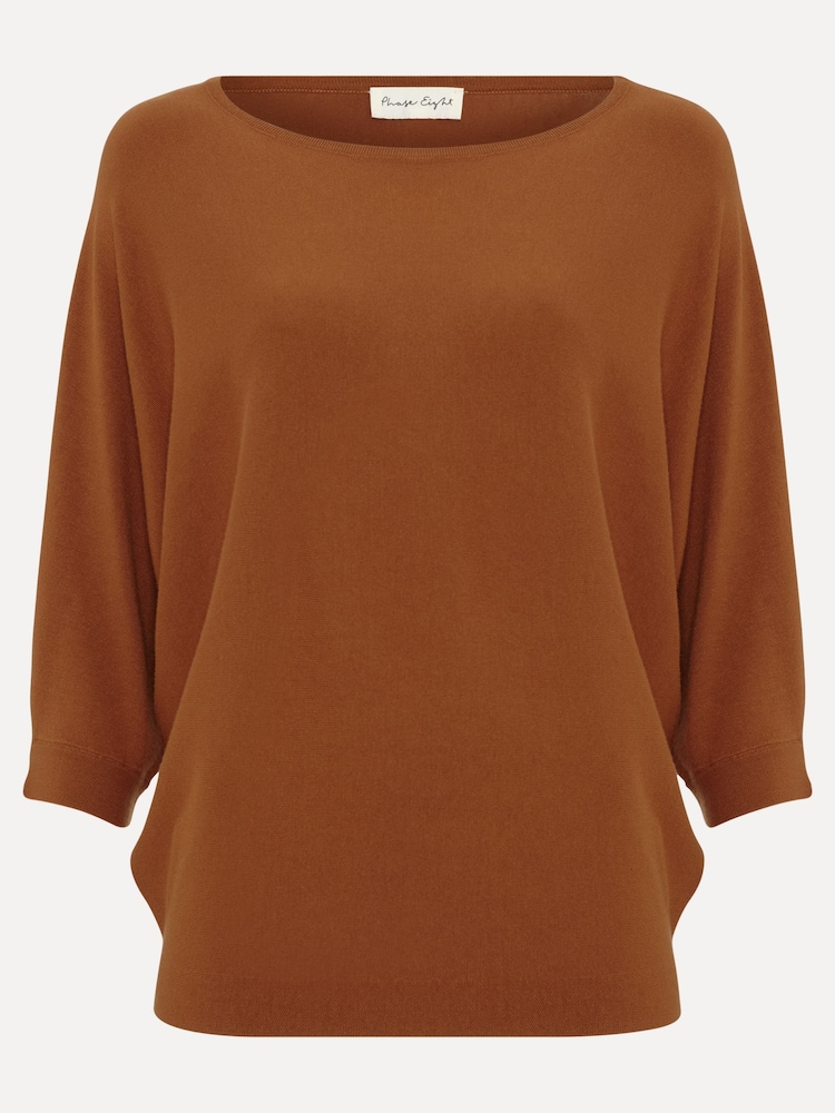 Phase Eight Brown Cristine Knit Jumper - Image 7 of 7