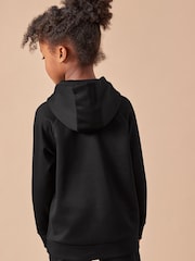 Schwarz - Leichter Sport-Fußball-Hoodie (3–16 J.) - Bild 2 von 6