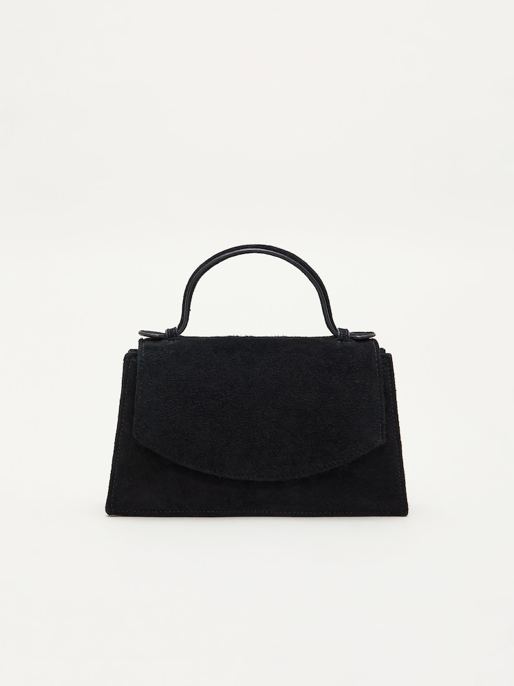 Phase Eight Suede Top Handle Bag - Imaginea 2 din 5