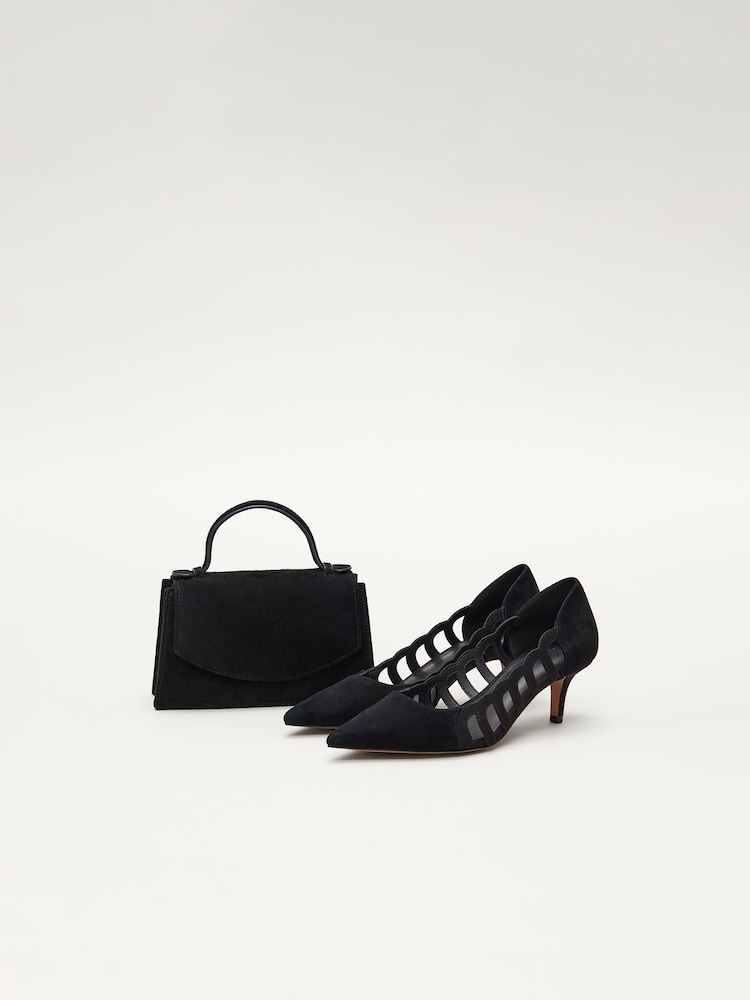 Phase Eight Suede Top Handle Bag - Imaginea 5 din 5
