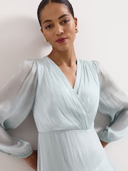 Phase Eight Blue Sylvie Maxi Dress - Image 4 of 9