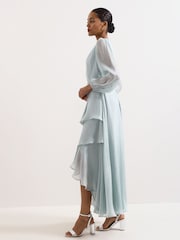 Phase Eight Blue Sylvie Maxi Dress - Image 7 of 9