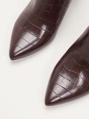 Phase Eight Brown Leather Ankle Boots - Image 5 of 6