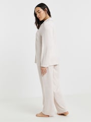 Simply Be Brushed Rib Pyjamas Set - Obraz 2 z 4