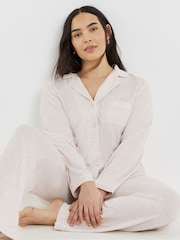 Simply Be Brushed Rib Pyjamas Set - Obraz 3 z 4