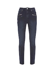 Mint Velvet Denver Dark Indigo Biker Jeans - Image 1 of 1