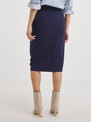 JD Williams Blue Magisculpt Midi Pencil Skirt - Image 3 of 4