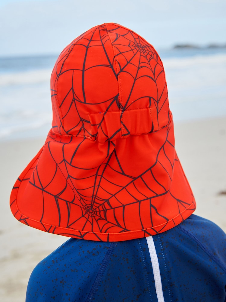 Buy Spider-Man Red Legionnaire Swim Hat (3mths-10yrs) from Next