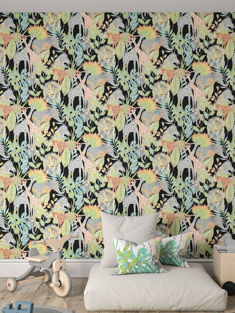 Harlequin Green Into The Wild Childrens 10.05M Wallpaper - Image 2 of 3