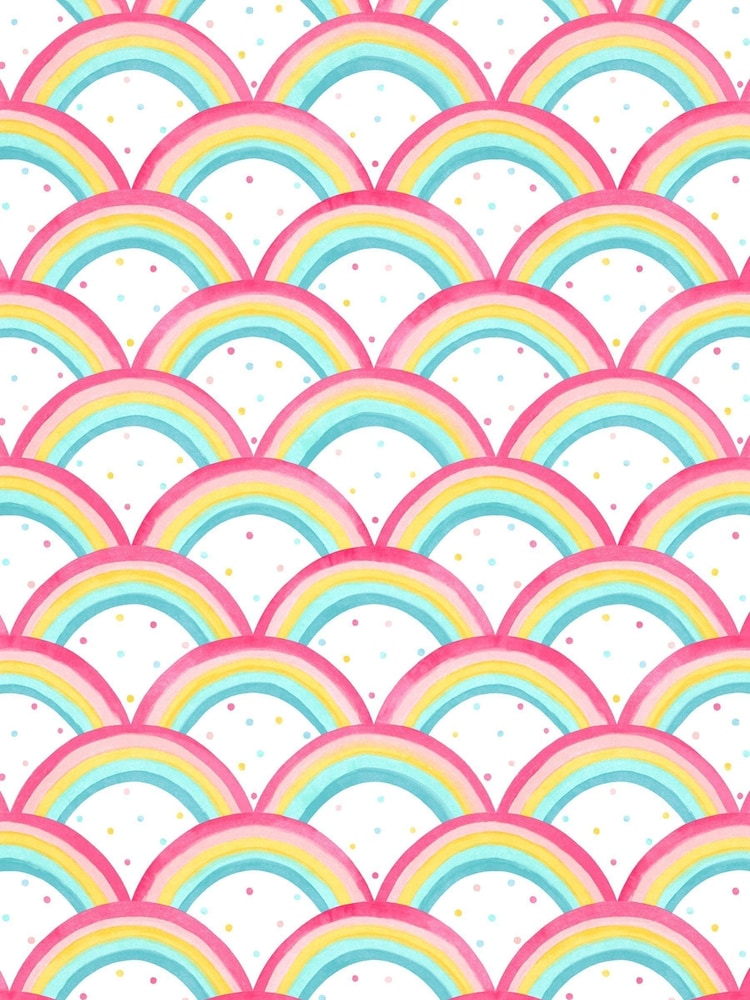 Harlequin Red Rainbow Brights Childrens 10.05M Wallpaper - Image 1 of 2