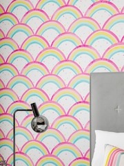 Harlequin Red Rainbow Brights Childrens 10.05M Wallpaper - Image 2 of 2