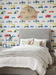 Harlequin Blue Just Keep Trucking Children's 10.05M Wallpaper - Image 1 of 3