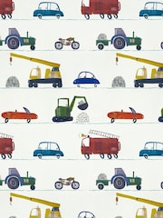Harlequin Blue Just Keep Trucking Children's 10.05M Wallpaper - Image 3 of 3