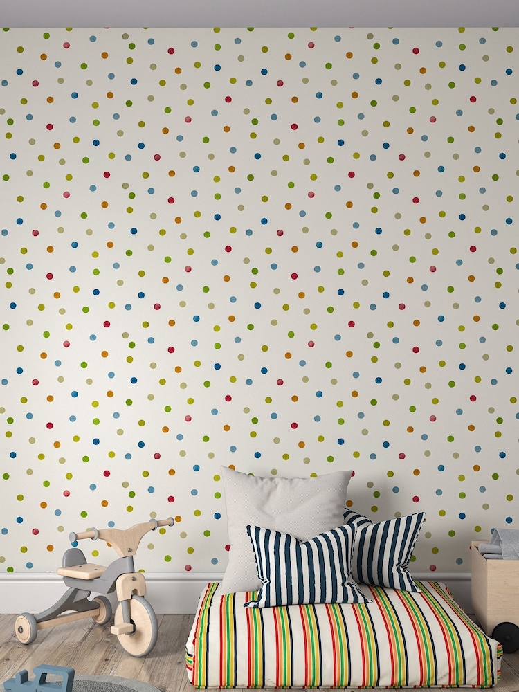 Harlequin Blue Bonbon Children's 10.05M Wallpaper - Image 1 of 4