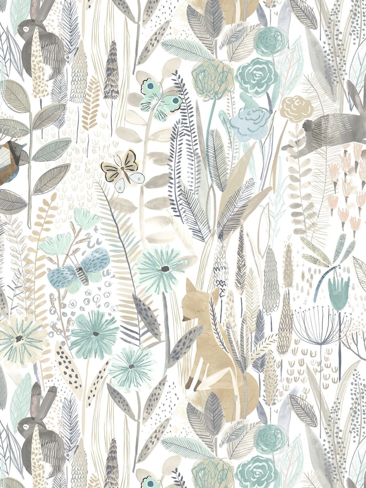 Harlequin Green Hide & Seek Children's 10.05M Wallpaper - Image 3 of 3