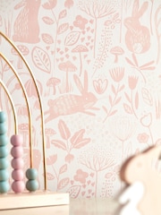 Harlequin Pink Into The Meadow Childrens 10.05M Wallpaper - Image 3 of 4