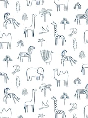 Harlequin Blue Funky Jungle Children's 10.05M Wallpaper - Image 2 of 2
