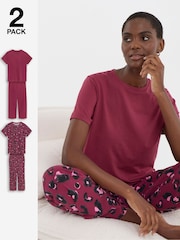 حزمة من 2 بيجاما Leopard Value من Simply Be - صورة 1 من 5