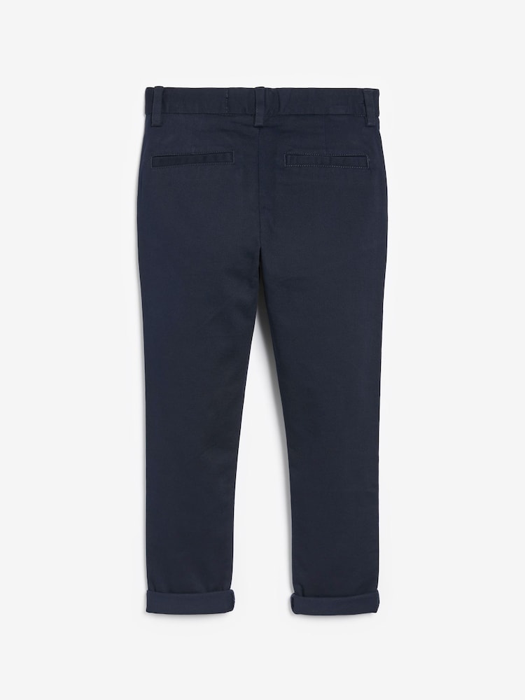 Bleumarin albastru - Pantaloni chino stretch (3-17ani) - Image 2 of 3