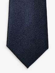 Joules Navy Silk Tie - Image 2 of 3