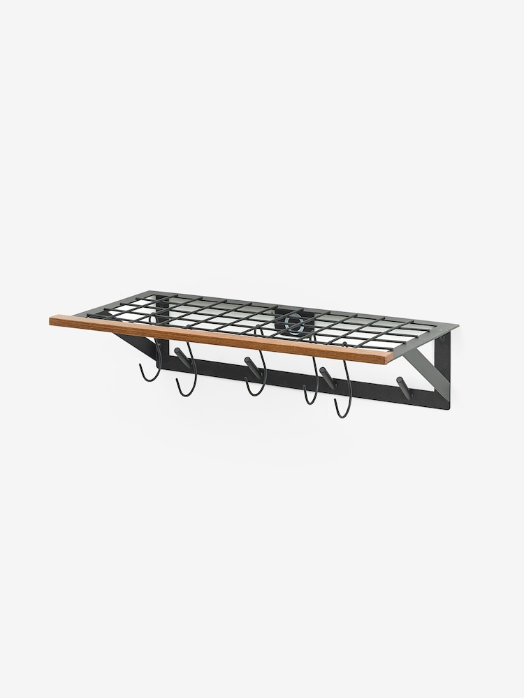 Black Bronx Wall Hanging Kitchen Pan Shelf - Image 3 of 3