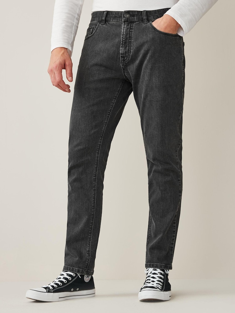 Dark Grey Slim Classic Stretch Jeans - Image 1 of 5