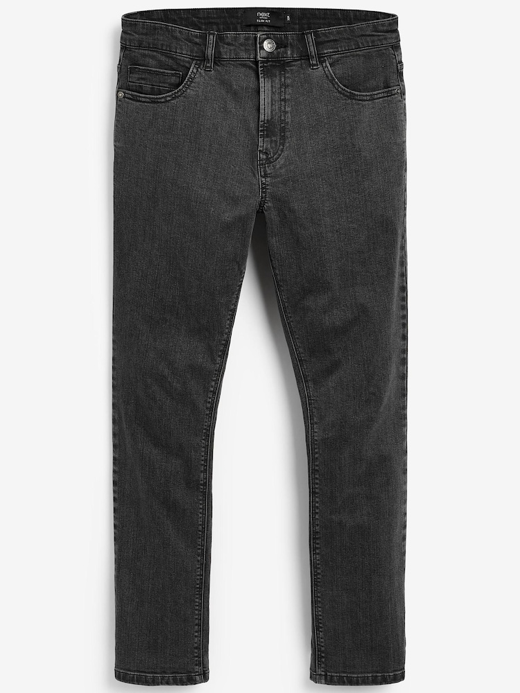 Dark Grey Slim Classic Stretch Jeans - Image 5 of 5