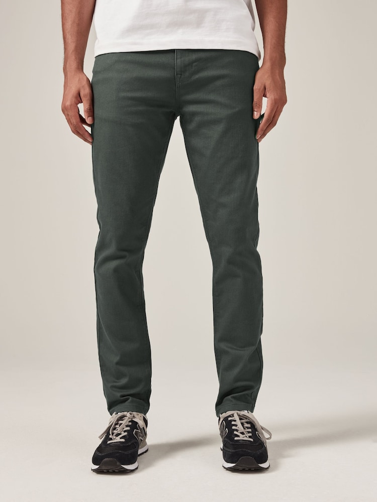 Charcoal Skinny Fit Forever Colour Classic Stretch Jeans - Image 1 of 12