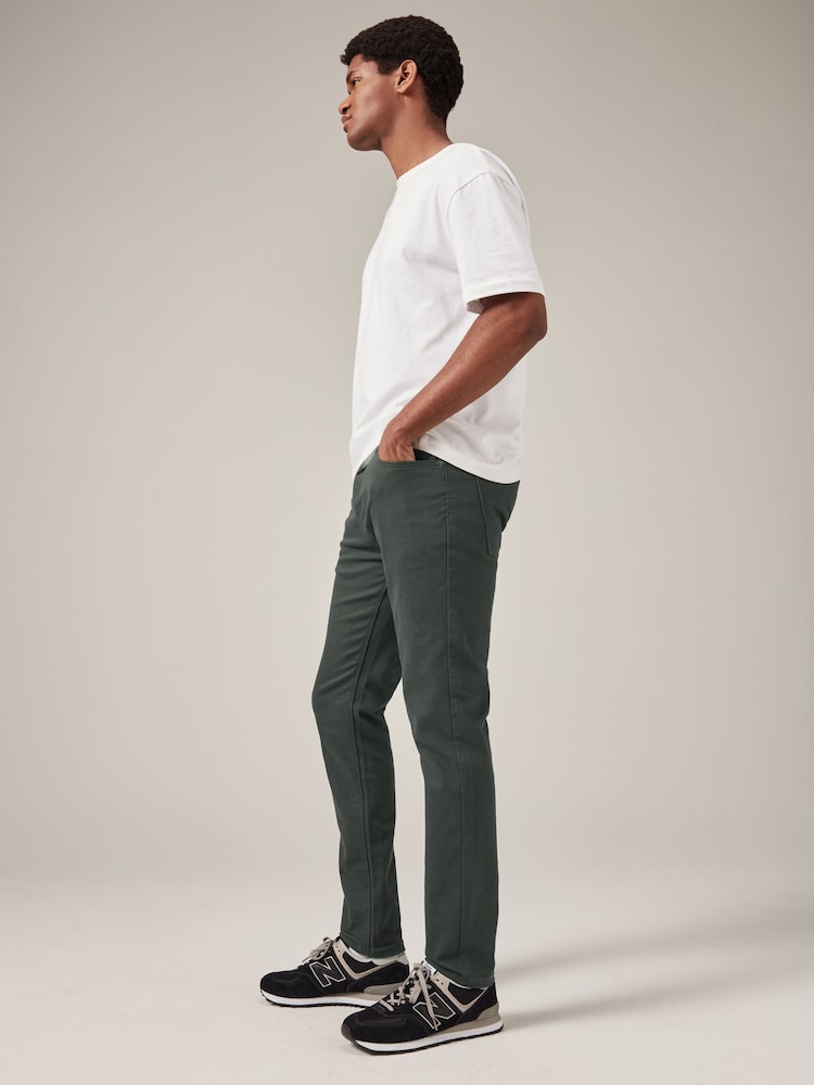 Charcoal Skinny Fit Forever Colour Classic Stretch Jeans - Image 3 of 12