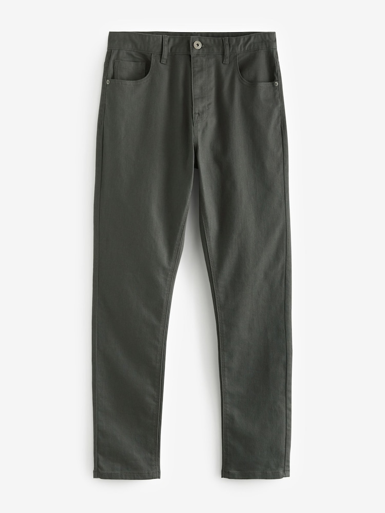 Charcoal Skinny Fit Forever Colour Classic Stretch Jeans - Image 8 of 12
