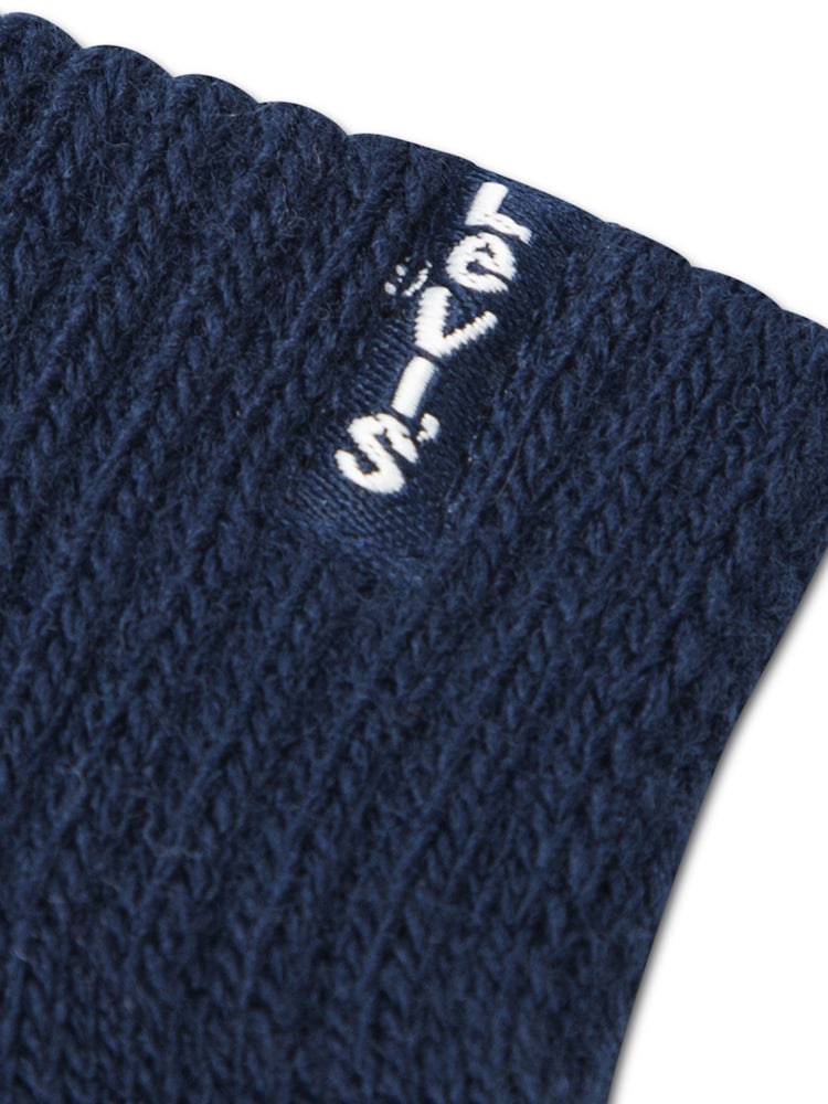 Levi's® Blue 2-Piece Beanie & Gloves Set - Image 4 of 4 Levi's® Blue 2-Piece Beanie & Gloves Set - Image 4 of 4