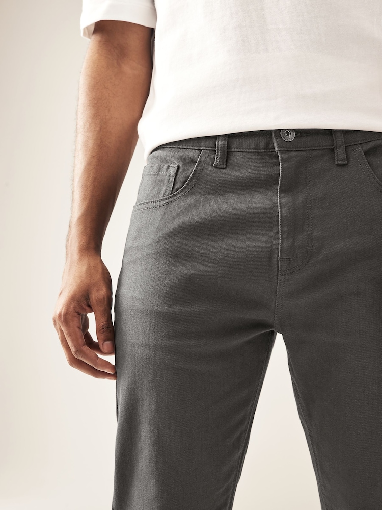 Charcoal Slim Fit Forever Colour Classic Stretch Jeans - Image 6 of 11