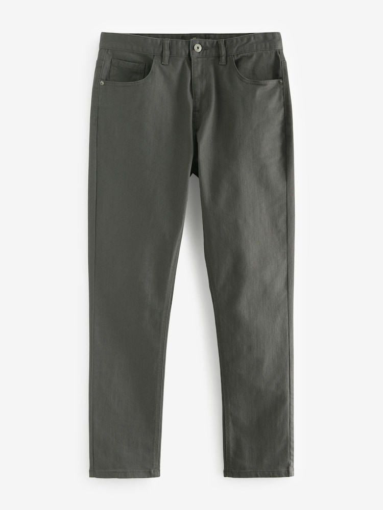 Charcoal Slim Fit Forever Colour Classic Stretch Jeans - Image 7 of 11