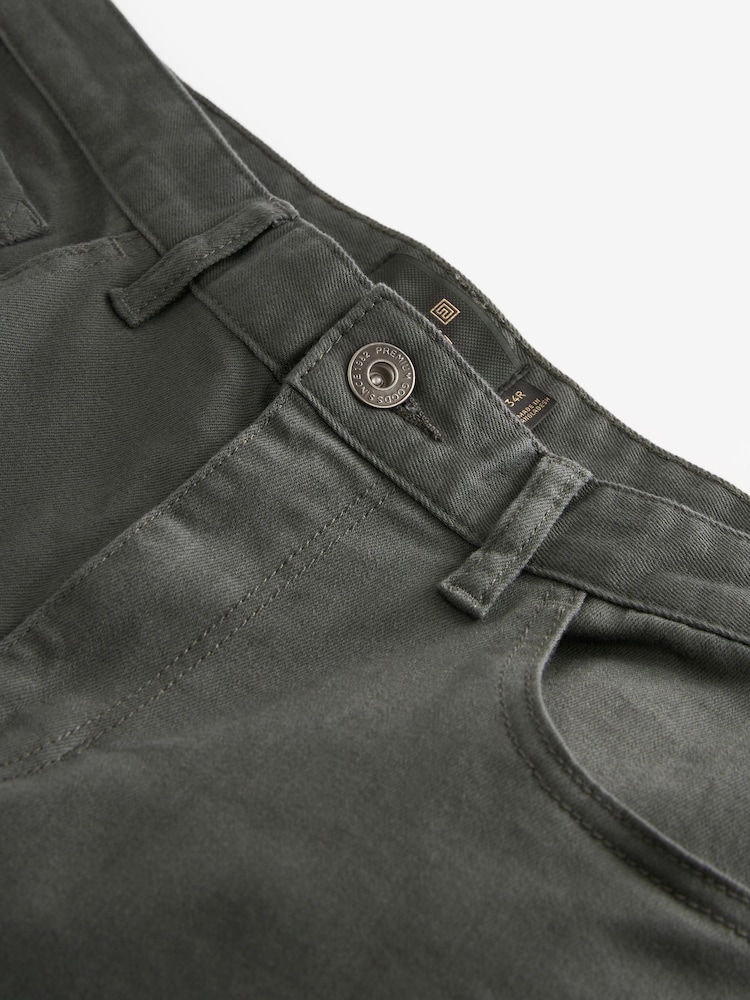 Charcoal Slim Fit Forever Colour Classic Stretch Jeans - Image 8 of 11