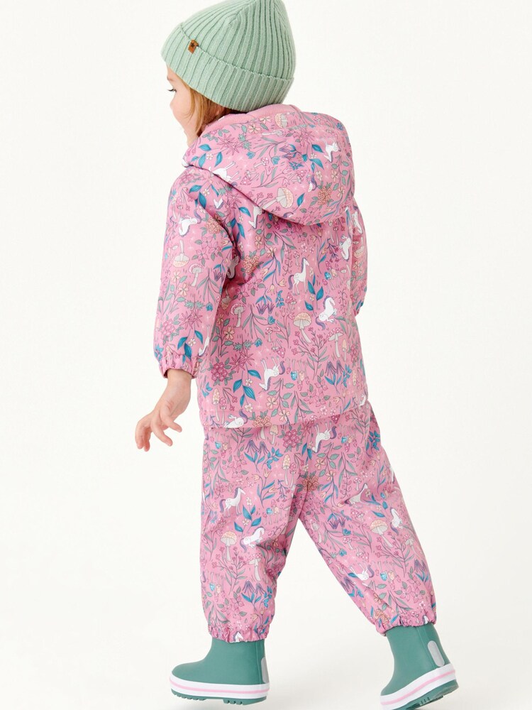 Pink Unicorn Waterproof Printed Coat (6mths-7yrs) - Image 2 of 8