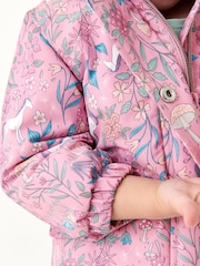 Pink Unicorn Waterproof Printed Coat (6mths-7yrs) - Image 3 of 8