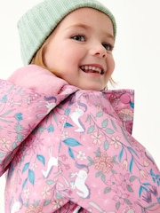 Pink Unicorn Waterproof Printed Coat (6mths-7yrs) - Image 4 of 8
