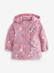 Pink Unicorn Waterproof Printed Coat (6mths-7yrs) - Image 5 of 8