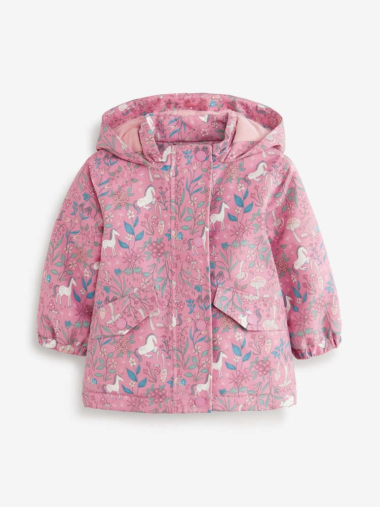 Pink Unicorn Waterproof Printed Coat (6mths-7yrs) - Image 5 of 8