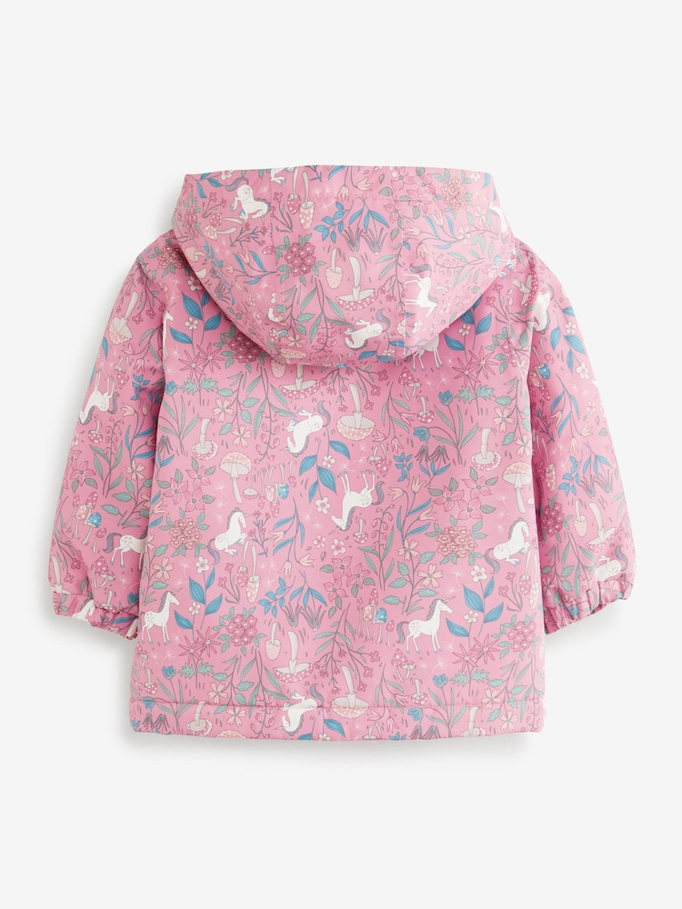 Pink Unicorn Waterproof Printed Coat (6mths-7yrs) - Image 6 of 8