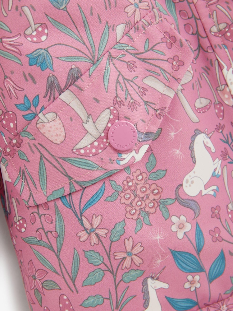 Pink Unicorn Waterproof Printed Coat (6mths-7yrs) - Image 8 of 8