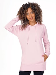Pineapple Pink Womens Longline Hoodie - Image 2 of 6
