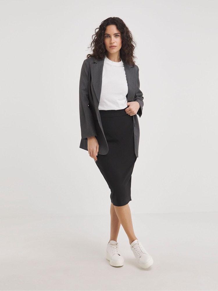 JD Williams Black Magisculpt Midi Pencil Skirt - Image 2 of 4