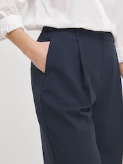 JD Williams Blue Deep Pleated Wide Leg Trousers - Image 4 of 4