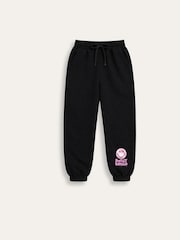 Brand Threads Black Joggers with Iconic Face Print - Image 4 of 4