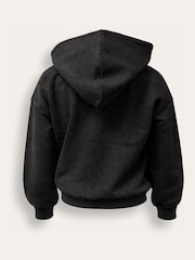 Brand Threads Black Hoodie with Iconic Face Print - Image 5 of 5