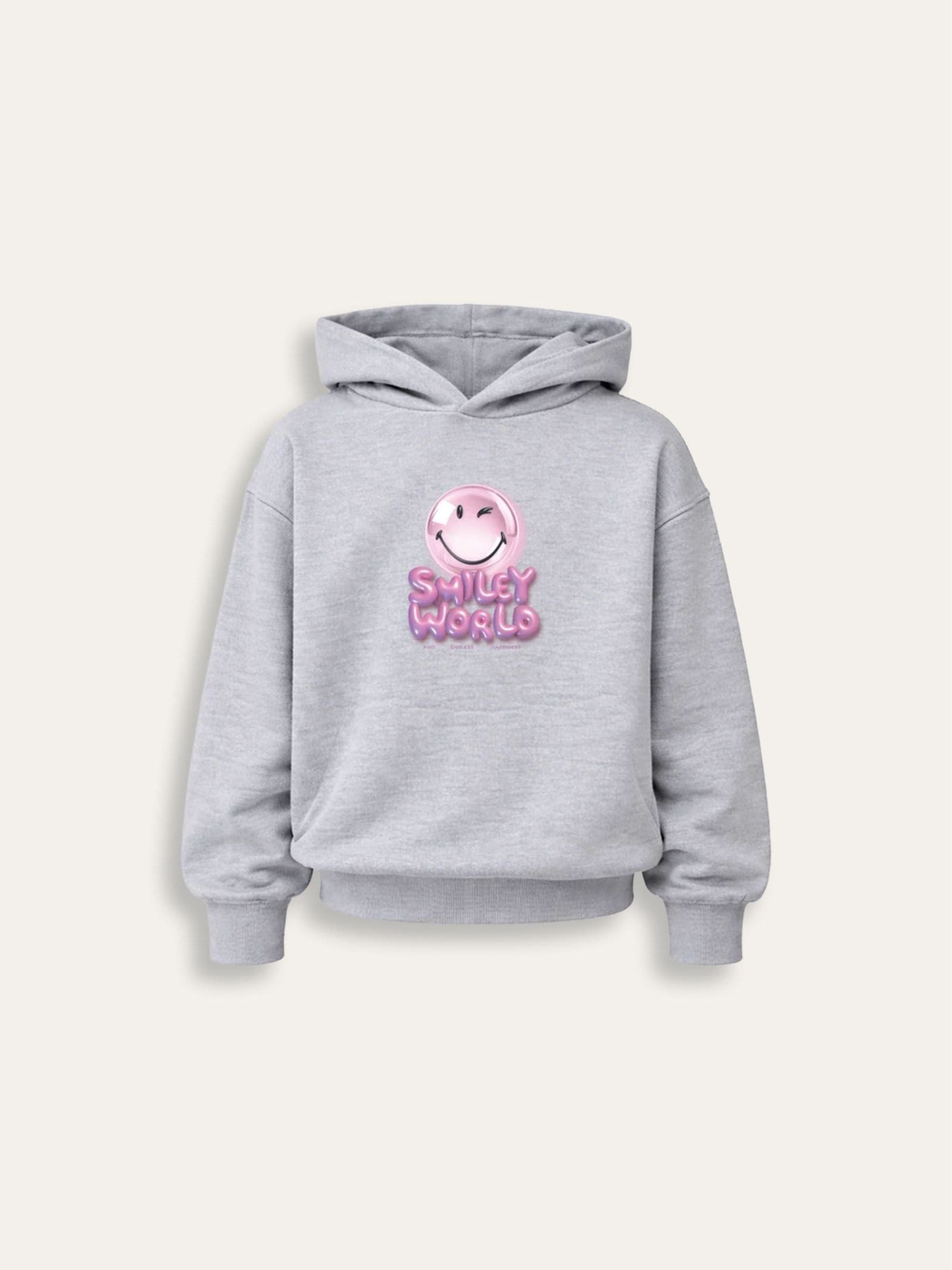 Buy Brand Threads Grey Hoodie with Iconic Face Print from the Next